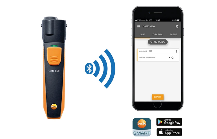 德國(guó)testo 805i迷你紅外測(cè)溫儀