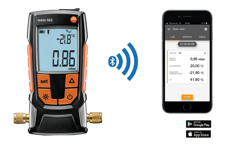 德國testo 552數(shù)字真空表